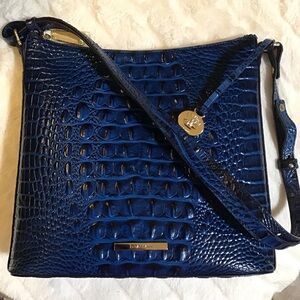 Brahmin Katie crossbody croc embossed leather bag